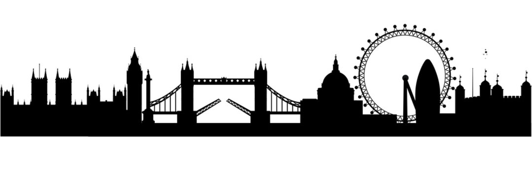 London skyline silhouette